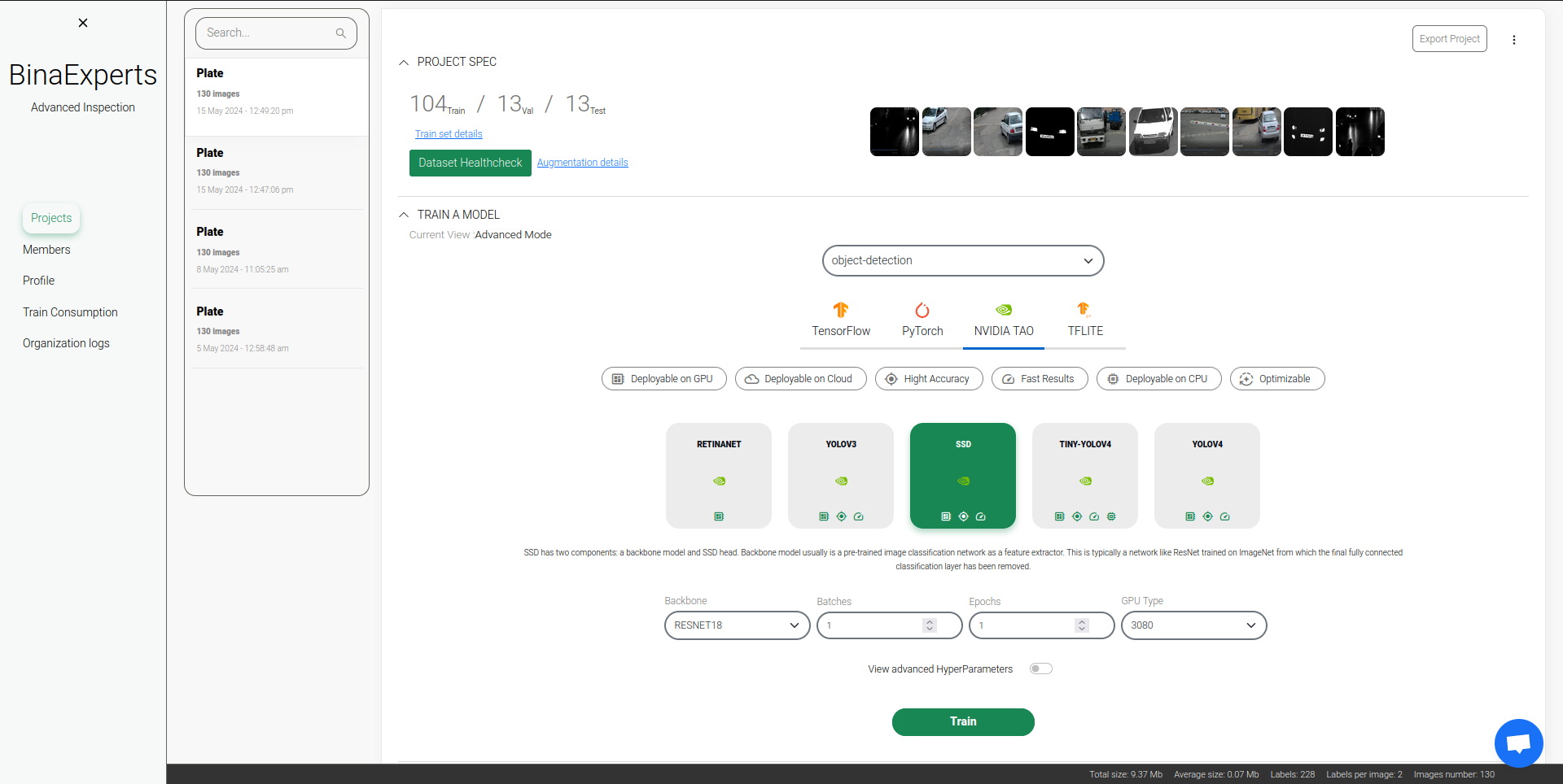 فریم ورک NVIDIA TAO در بینا اکسپرتز