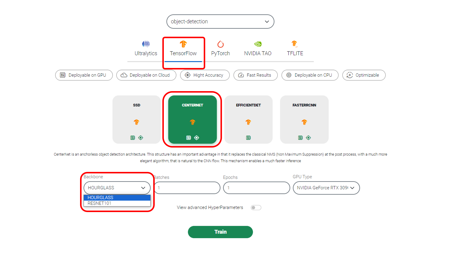  CenterNet در بینااکسپرتز