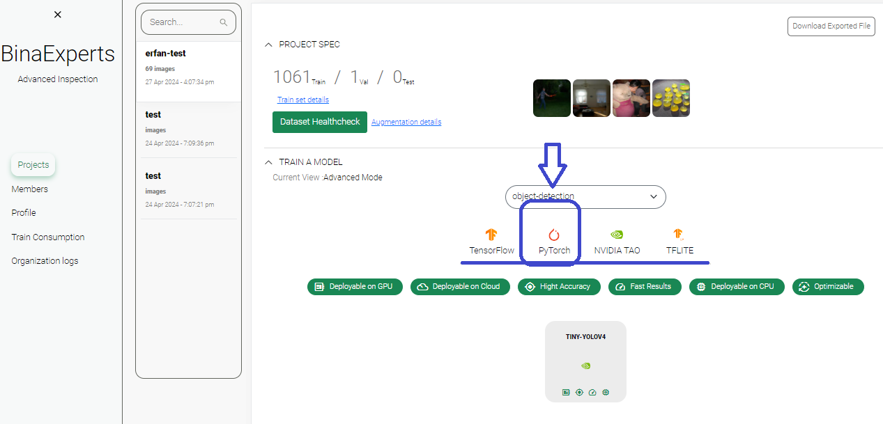 فریم ورک PyTorch در بینا اکسپرتز