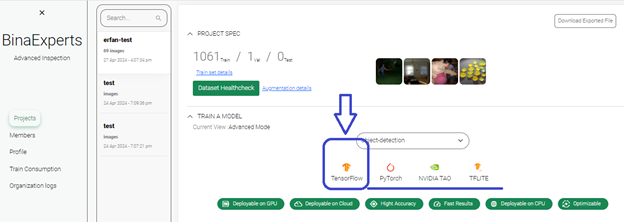 فریم ورک TensorFlow در بینا اکسپرتز